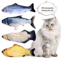 Pet Soft Plush 3D Fish Shape Cat Toy Interactive Gifts Fish Toys Stuffed Pillow Doll Simulation Fish Playing Toy