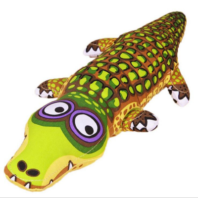 Funny Durable Pet Dog Bite Toy Canvas Crocodile Dog Chew Toy Dog Toy